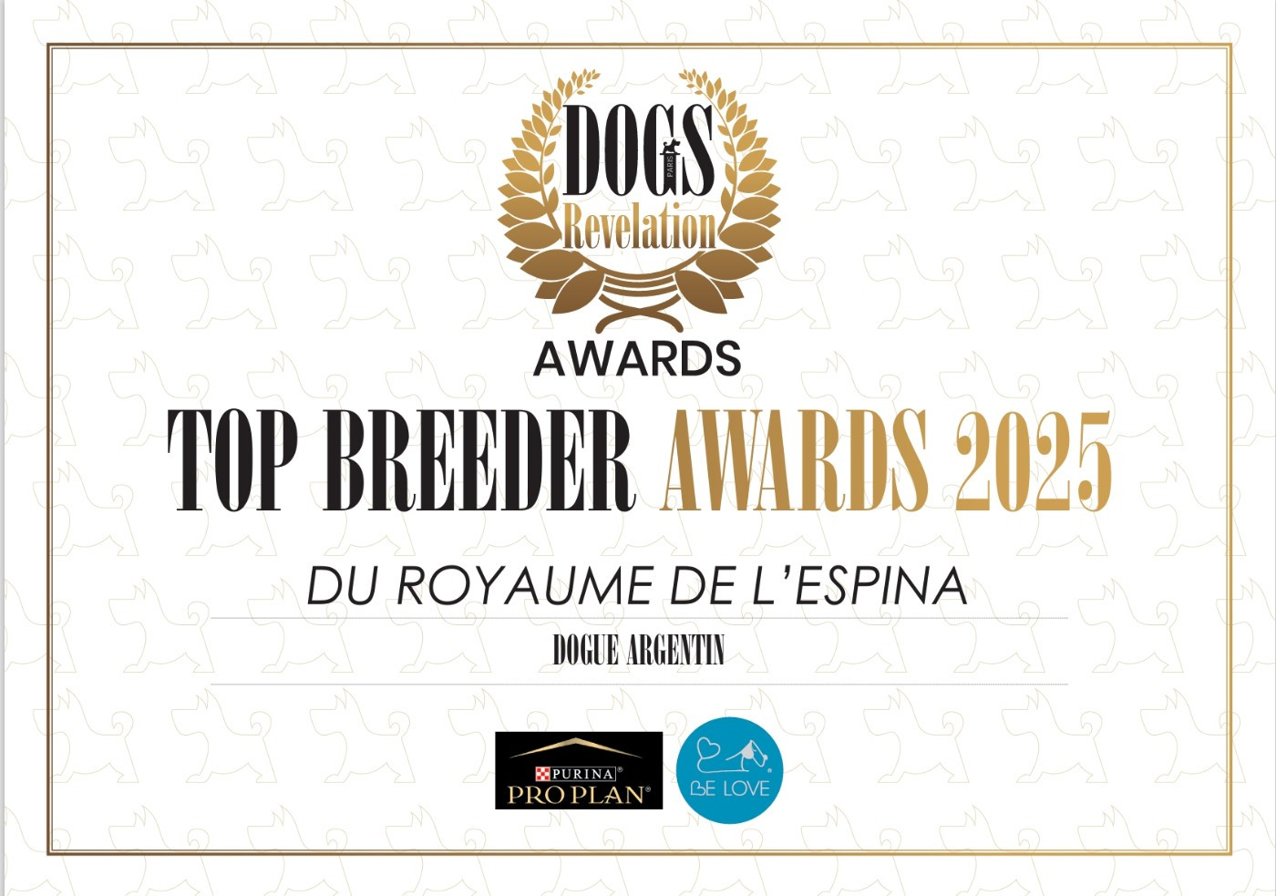 Meilleur élevage de France 2025 !!!!